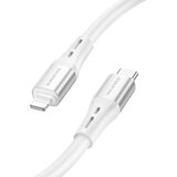  USB kabal BOROFONE BX88 Solid PD silicone charging data cable 1m, 20W for iPhone/lightning white | Eponuda.ba