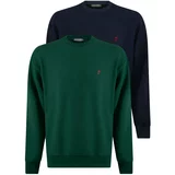 Jacey Quinn Sweater majica mornarsko plava / tamno zelena