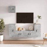 5-dijelni set TV ormarića siva betona konstruirano drvo | shoptok.hr