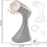 Berdsen BD-312 ručni steamer za odjeću 2000 W &amp;ndash; 320 ml, 37 g/min, LCD, crni Slike