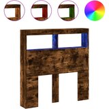 Maison Chic posteljno vzglavje - vzglavna omarica - nočna omarica led dimljeni hrast 100x17x102 cm, (21705474) Cene