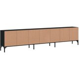 TV omarica s predalom črna 200x25x44 cm inženirski les | Shoptok.si