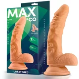 Max&co. Sam Realistic Dildo with Testicles 7.1" Flesh