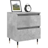  Noćni ormarići 2 kom boja betona 40x35x50 cm konstruirano drvo | shoptok.hr