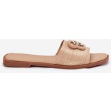 Boto Flat Women's Slippers With Decorative Detail Beige Nenitta | ePonuda.com