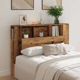 vidaXL Vzglavna omarica starinski les 140x18,5x102,5 cm inženirski les | Shoptok.si