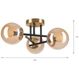 Brilagi plafonski luster maliva 3xE14/15W/230V zlatan | Eponuda.com