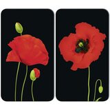 Maximex Poklopci za štednjak od kaljenog stakla u setu od 2 komada 52x30 cm Poppy - | shoptok.hr