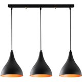 Opviq vislica pedro, crna, metal, promjer 72 cm, visina 118 cm, promjer sjenila 22cm, visina 26 cm, duljina kabla 90 cm, 3 x E27 40 w, berceste - N-1387 | shoptok.hr