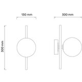  TALIA 43 ZIDNA LAMPA 1*G9 CRNA/BAKAR | ePonuda.com