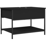  Stolić za kavu crni 70 x 50 x 50 cm konstruirano drvo i metal | shoptok.hr