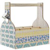  Stalak za boce DKD Home Decor 27 x 16 5 x 25 cm Plava Turkizno Drvo MDF (2 kom.) | shoptok.hr