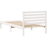  Krevetna konstrukcija Bijelo 80 x 200 cm Čvrsto borovo drvo | shoptok.hr