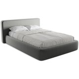 Makamii Sivi tapecirani bračni krevet s prostorom za odlaganje s podnicom 140x200 cm Kiana – | shoptok.hr