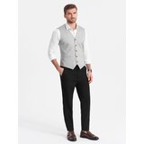 Ombre Men's chino pants with elastic waistband - black Cijene