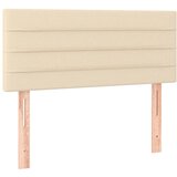 Maison Chic posteljno vzglavje - vzglavna omarica - nočna omarica krem 100x5x78/88 cm blago, (21705397) Cene