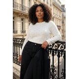 Trendyol Ženska bluza Tbbaw26Af00004, Krem Cene
