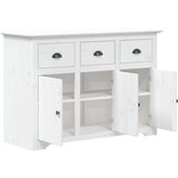 vidaXL Komoda BODO bela 115x43x79,5 cm trdna borovina | Shoptok.si