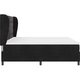  s opruga kutije s uzglavljem Crna 200 x 200 cm Baršun | shoptok.hr