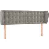  Uzglavlje s ušima svjetlosivo 147x23x78/88 cm baršunasto | shoptok.hr