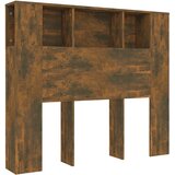 The Living Store Vzglavna omarica dimljeni hrast 120x18,5x102,5 cm - Vzglavna Omarica, (21418712) | Shoptok.si