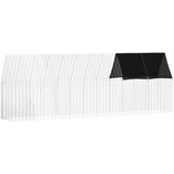  Kavez za piliće 2 pcs Srebrno 600 x 100 x 210 cm Cinkani čelik | Eponuda.com
