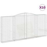 Lučne gabionske košare 10kom 400x30x180/200cm pocinčano željezo - 400 x 30 x 180/200 cm 10 | shoptok.hr