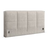 Micadoni Bež tapecirani bračni krevet s prostorom za odlaganje s podnicom 200x200 cm Simon Darren – | shoptok.hr