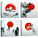 Wallity Slike v kompletu 4 ks 30x30 cm Zen – Wallity