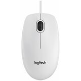 Logitech Miška B100, žična, bela | Shoptok.si