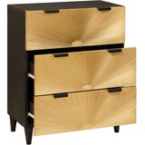  Kreveta Crna i zlatna 60 x 33 x 75 cm Čvrsto drvo manga | shoptok.hr