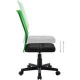 vidaXL uredska stolica crno-zelena 44x52x100 cm od mrežaste tkanine | shoptok.hr