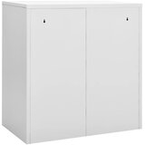  Ormarići s ključem 5 kom svjetlosivi/crveni 90x45x92,5 cm čelik | shoptok.hr