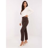 RUE PARIS Pants-IT-SP-FL9069.00-dark brown Cene