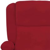  Masažna fotelja crvena boja vina baršunasta - boja crnog vina 1 | shoptok.hr