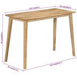  Blagovaonski stol 112 x 52 x 76 cm od masivnog drva manga | shoptok.hr