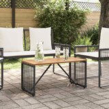  stol Crna i smeđa 80 x 40 x 40 cm poliratan | Eponuda.com