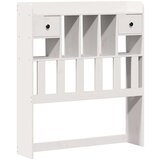vidaXL Knjižna postelja brez vzmetnice bela 75x190 cm trdna borovina | Shoptok.si