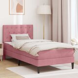  Okvir kreveta s madracem Ružičasta 80 x 200 cm Baršun | shoptok.hr