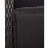  7-dijelni vrtni blagovaonski set s jastucima crni od poliratana | shoptok.hr