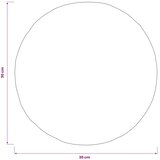  Presvlaka za jastuk 2 kom. HEERLEN Tamnosiva Promjer 30 cm - Tamnosiva Promjer 30 cm 2 | shoptok.hr