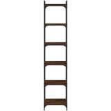 Regal za knjige 6 razina smeđa boja hrasta 40x30x188 cm drveni | Eponuda.com