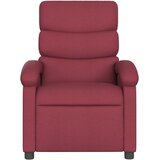  Električni masažni naslonjač od tkanine crvena boja vina | shoptok.hr