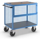 eurokraft pro Zabojni voziček, stene iz jeklene mreže, s pokrovom, DxŠ 1050 x 700 mm | Shoptok.si