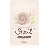 Skin79 Fresh Garden Snail revitalizacijska maska iz platna s polžjim ekstraktom 23 g | Shoptok.si