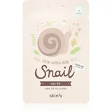 Skin79 Fresh Garden Snail revitalizacijska maska iz platna s polžjim ekstraktom 23 g