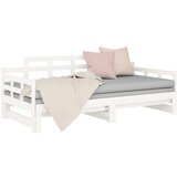  Izvlečna dnevna postelja bela trdna borovina 2x(90x200) cm, (20601185) | Shoptok.si
