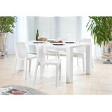 MID.YOU JEDILNA MIZA, bela, visoki sijaj | Shoptok.si