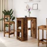  Barski stol s držačima boja staro drvo 90x47,5x103,5 cm drveni | shoptok.hr