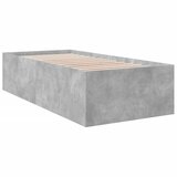  Okvir kreveta boja betona 100x200 cm od konstruiranog drva | shoptok.hr